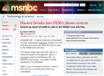 FEMA Phones Get Hacked